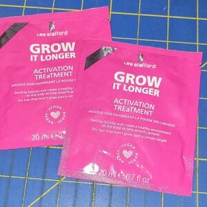 Lee Stafford Grow Strong & Long Activation Treatment Mask Sachet 2 Packages New